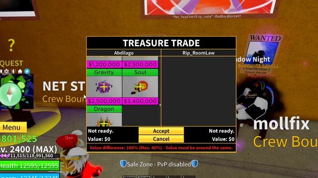 What People Trade For Gravity Fruit? Trading Gravity in Blox Fruits смотреть онлайн