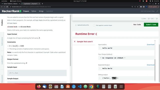 #24 Hackerrank : Capitalize | Python HackerRank Solutions in Hindi | #python #hackerrank смотреть онлайн