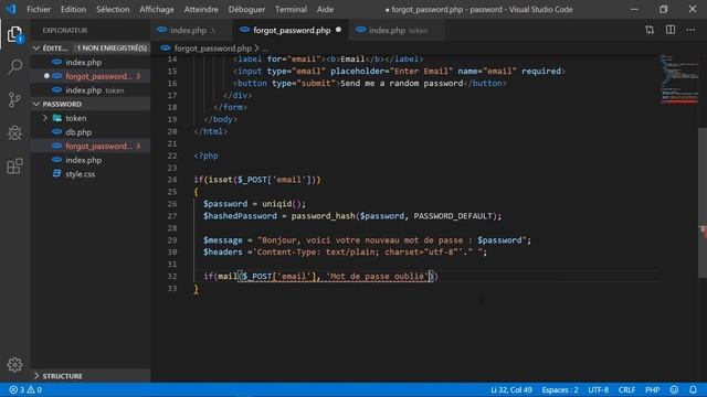 Tutoriel PHP - Récupérer un mot de passe oublié en PHP смотреть онлайн