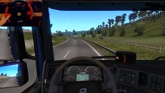 ETS2 Gameplay with Thrustmaster T150 Ferrari смотреть онлайн