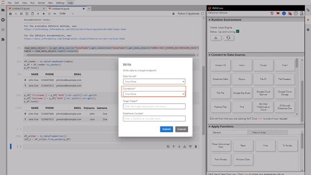Reading and Writing Data in INFACore on JupyterLab смотреть онлайн