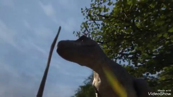 T. rex vs. Palaeoloxodon namadicus Fight Simulation - Goji Center