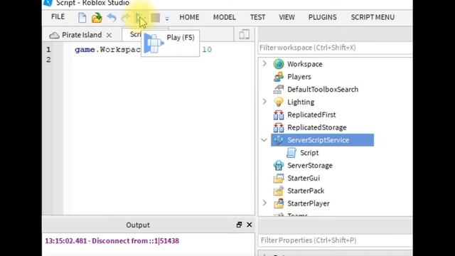 Программирование в Роблокс 1.2 смотреть онлайн