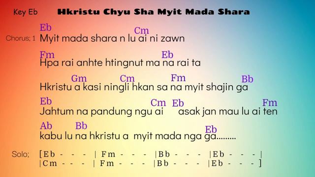 Hkristu Chyu Sha Myit Mada Shara , Lyrics and Chords смотреть онлайн