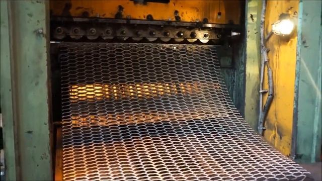 Изготовление просечно вытяжного листа ПВЛ смотреть онлайн