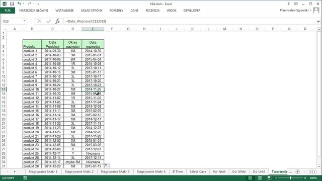 Tworzenie Funkcji - VBA w Excelu 2013 / 2010 смотреть онлайн