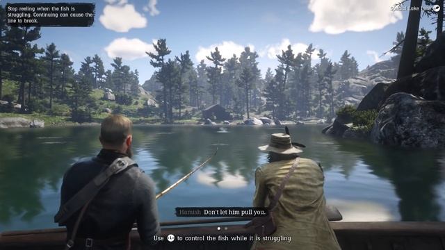 Red Dead Redemption 2 - Arthur & Veteran Catch Huge Legendary Fish Mission (RDR2 2018) PS4 Pro смотреть онлайн