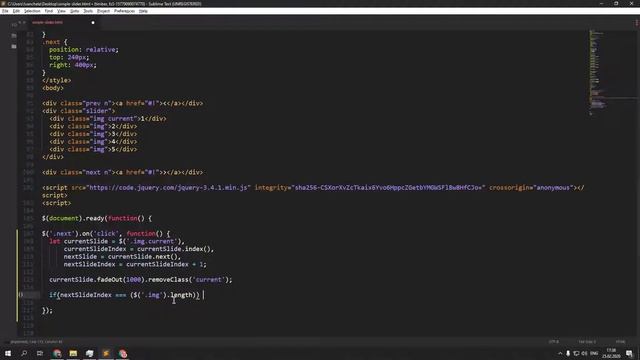 Слайдер на чистом jQuery | Подробный урок смотреть онлайн