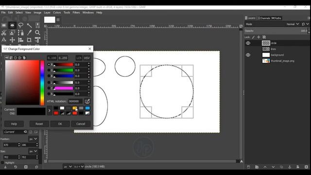 Gimp beginners basic: How to draw a straight line,a perfect circle, rectangle, square and triangle смотреть онлайн