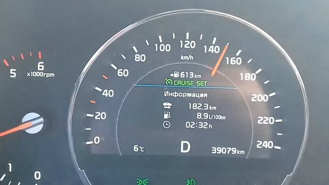 Расход топлива Киа Соренто Прайм 2018 2.2 смотреть онлайн