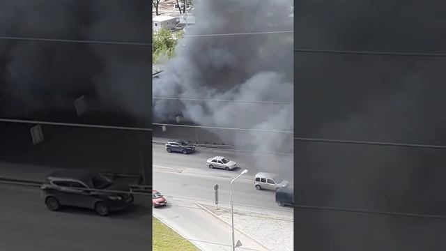 Пожар в Уфе на улице Менделеева смотреть онлайн