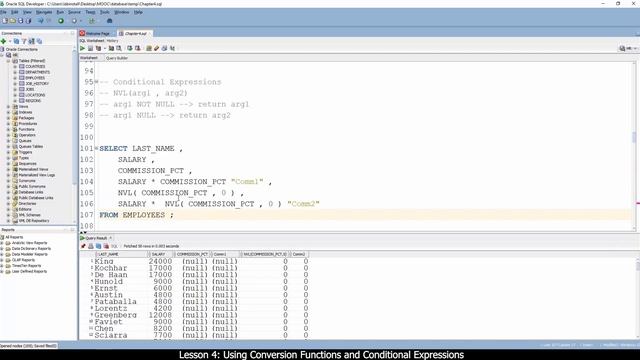 LESSON 4 Using Conversion Functions and Conditional Expressions смотреть онлайн