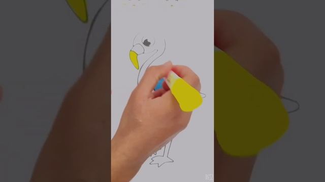 How to draw a duck for kids easyКак нарисовать утку детям легкоbolalar uchun o'rdak chizish#live смотреть онлайн