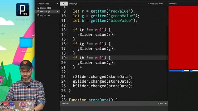 Local Storage in JavaScript with p5.js смотреть онлайн