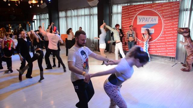 ХАСТЛ, Discofox, Tresh&Jill, 18 финала, заход 4, танец 1 смотреть онлайн
