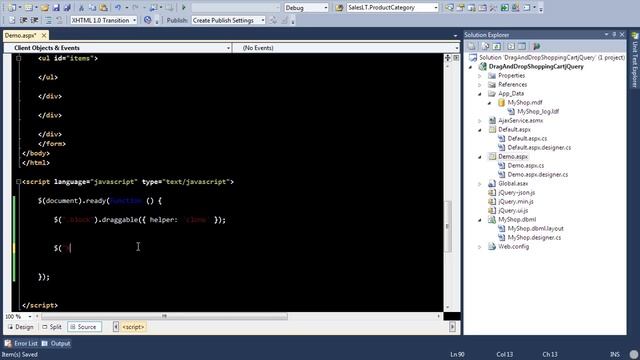 Implementing Drag and Drop Using jQuery Library смотреть онлайн