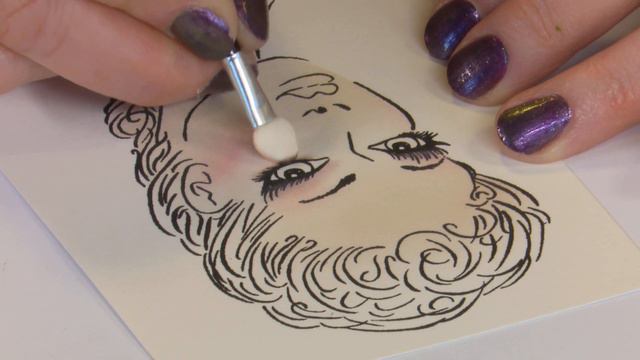 Glamour Galore 1 - Ashley With Versamagic Inks