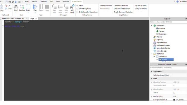 How to make a spinning GUI [Roblox] смотреть онлайн
