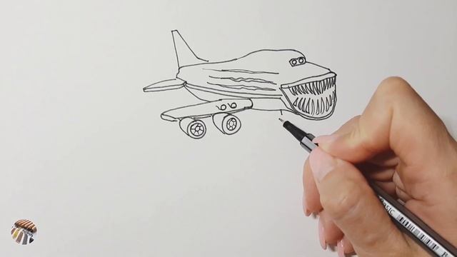 Рисуем Самолёт Пожиратель смотреть онлайн