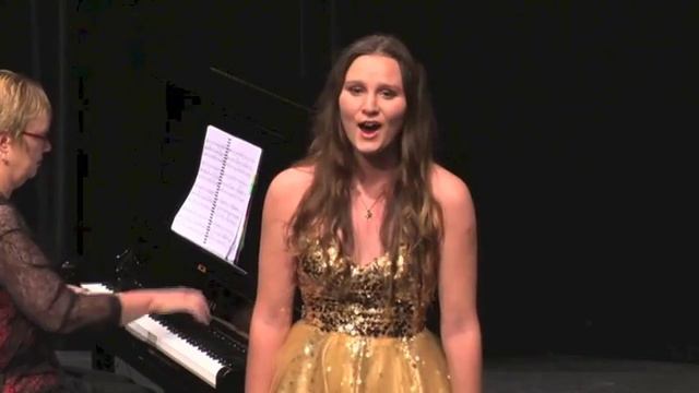 Cheryl Fiedler sings I Heard a Blackbird in a Tree by Albert Arlen. смотреть онлайн
