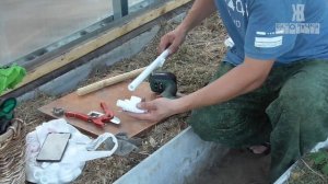 Ручной термопривод фиксатор для форточки в теплицу из полипропиленовых труб. от ЖКВ САМОРУЧКА