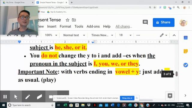The Simple Present Tense - Affirmative Form смотреть онлайн