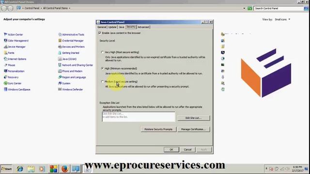 java settings for e tender and e procurement смотреть онлайн