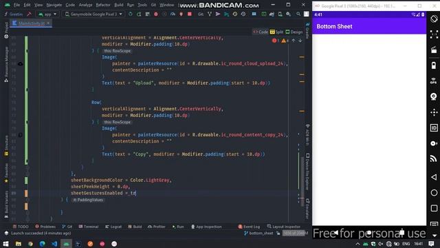 Jetpack Compose - Bottom Sheet [2022] смотреть онлайн