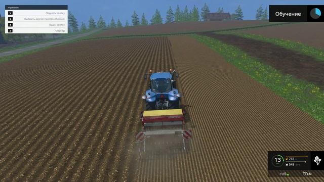 Farming Simulator 2015 Обучение, урок 2: Посев канолы смотреть онлайн