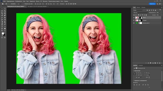Photoshop 2023 - вырезаем объекты через облако смотреть онлайн