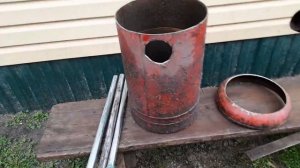 печь под казан из газового баллона своими руками