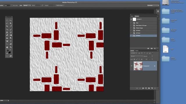 Photoshop CC : Woodcut pattern effect смотреть онлайн