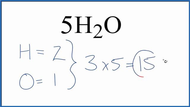 Number of Atoms in 5H2O (Five Water Molecules) смотреть онлайн