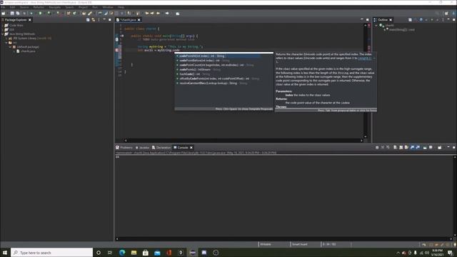 Java codePointAt() Method смотреть онлайн