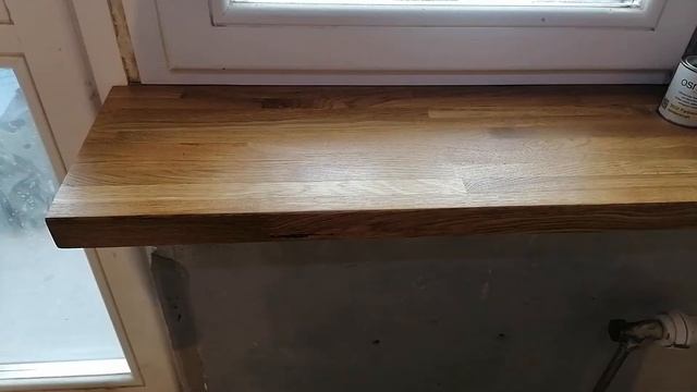 Дубовый подоконник покрытый маслом. Плюсы и минусы покрытия подоконника маслом. смотреть онлайн