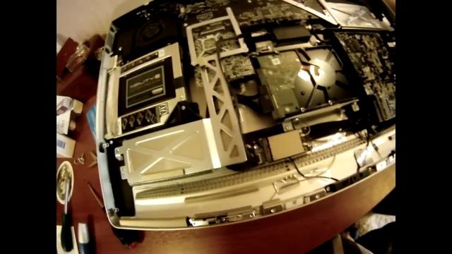 IMac 2011 - SSD installation / Установка SSD привода на IMac 2011 смотреть онлайн