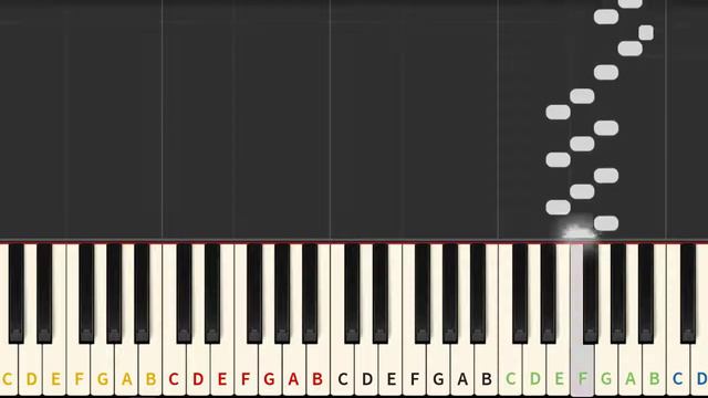 TOCCATA - classical letter notes for piano beginners смотреть онлайн