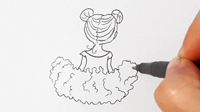Как нарисовать ДЕВОЧКУ В КРАСИВОМ РОЗОВОМ ПЛАТЬЕ/How to draw A GIRL IN A BEAUTIFUL PINK DRESS смотреть онлайн