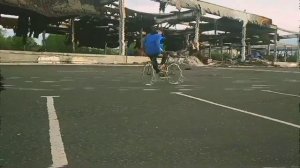 Учусь ездить задом на перед на фиксе/хвз рекорд/fixed gear