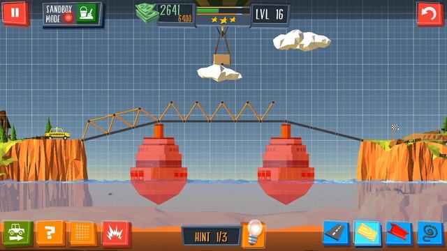 Build a Bridge Level 16 Android 3 star Walkthrough смотреть онлайн