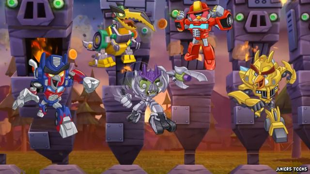 ANGRY BIRDS TRANSFORMERS Transforms Into Cars | Juniors Toons | #AngryBirds