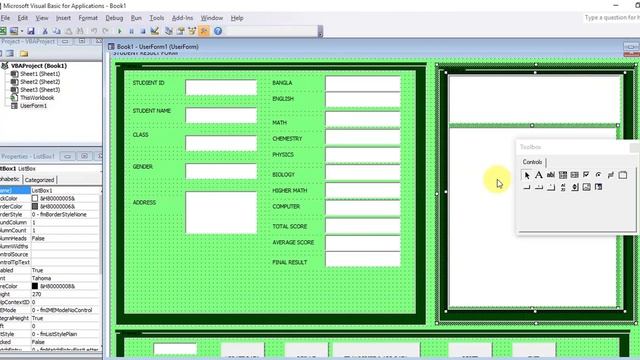 Excel VBA Bangla Tutorial 53 : Student data entry |search| update| result sheet |using user form смотреть онлайн
