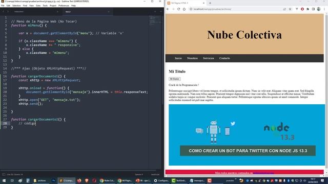 Curso JavaScript desde 0: AJAX (Objeto XMLHttpRequest) - 96 смотреть онлайн