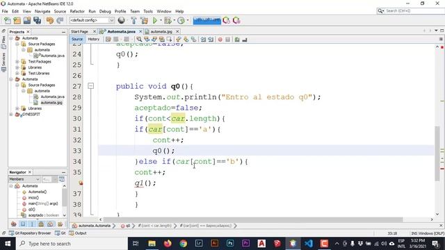 6 Creación de un autómata en java смотреть онлайн
