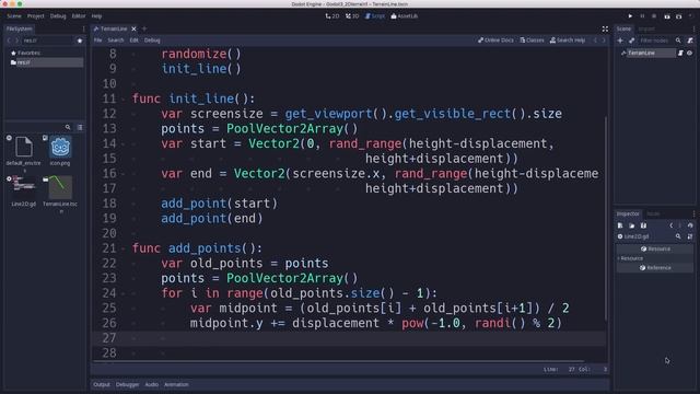 Procedural Generation in Godot Part 4: 2D Terrain (Midpoint Displacement) смотреть онлайн