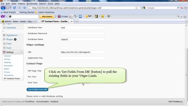 Vtiger Wordpress Contact Form смотреть онлайн