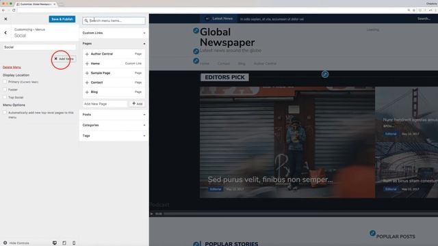 Setting up Newspaper X Header Menu and Social Icons смотреть онлайн