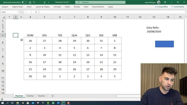 Criar Calendário Automático no VBA - Aula 02 - Função DATEDIFF смотреть онлайн