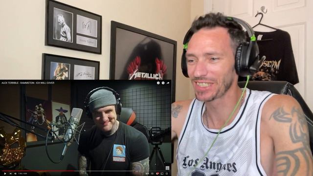AWSOME COVER!!! RAMMSTEIN - ICH WILL (ALEX TERRIBLE - COVER) REACTION