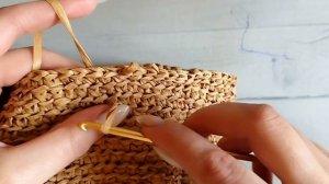 Детская ПАНАМА/ШЛЯПА из рафии крючком Ромашка, часть 2